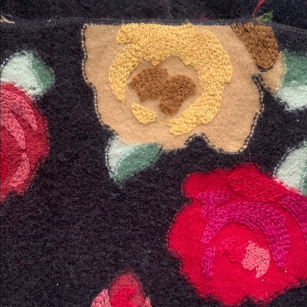 Susan Bristol Brown and Red Floral Cardigan - Picture 2 of 5